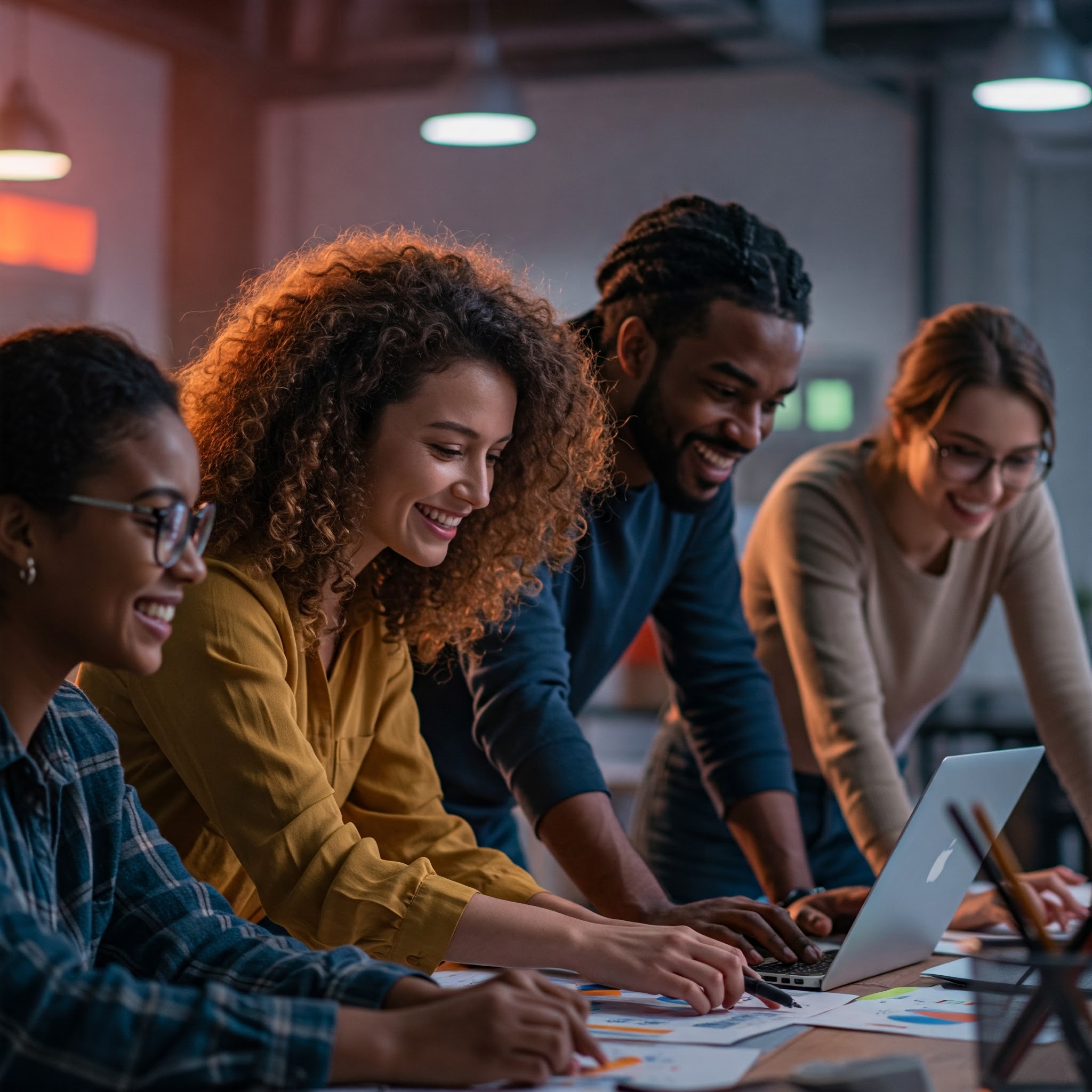 Team working on automation